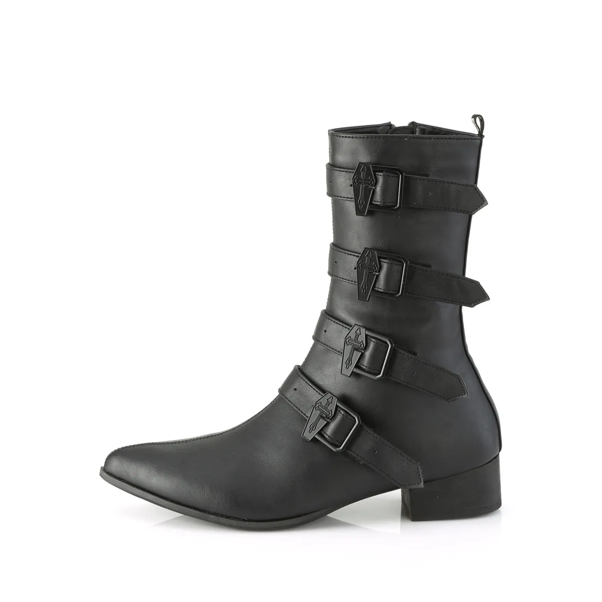 1 Inch Heel WARLOCK-110-C Black