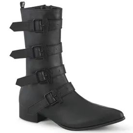 1 Inch Heel WARLOCK-110-C Black