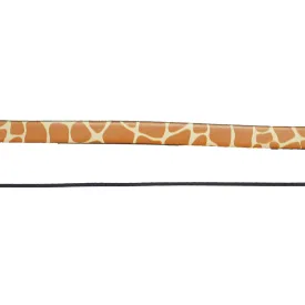 10mm Giraffe Printed Flat Leather