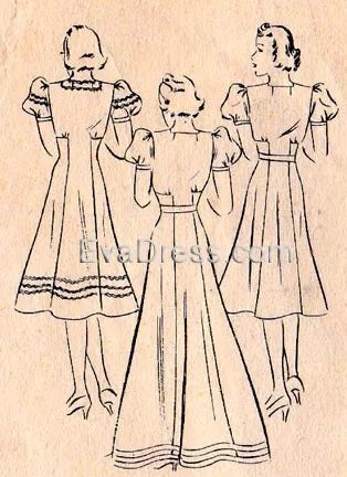 1939 One-Piece Frock, D30-1620