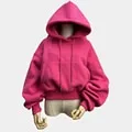 2024Solid Casual Tracksuit Fleece 2 Pieces Set