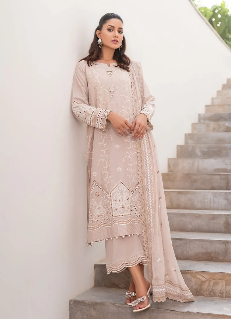 3 Pc Chikankari Lawn Unstitched