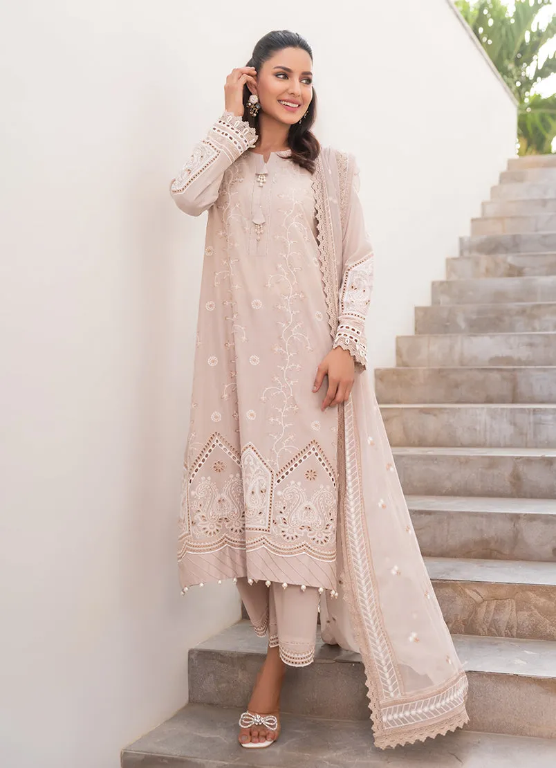 3 Pc Chikankari Lawn Unstitched