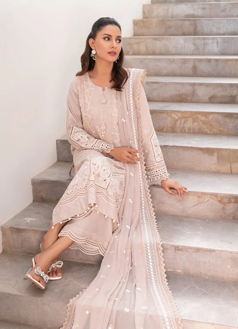 3 Pc Chikankari Lawn Unstitched