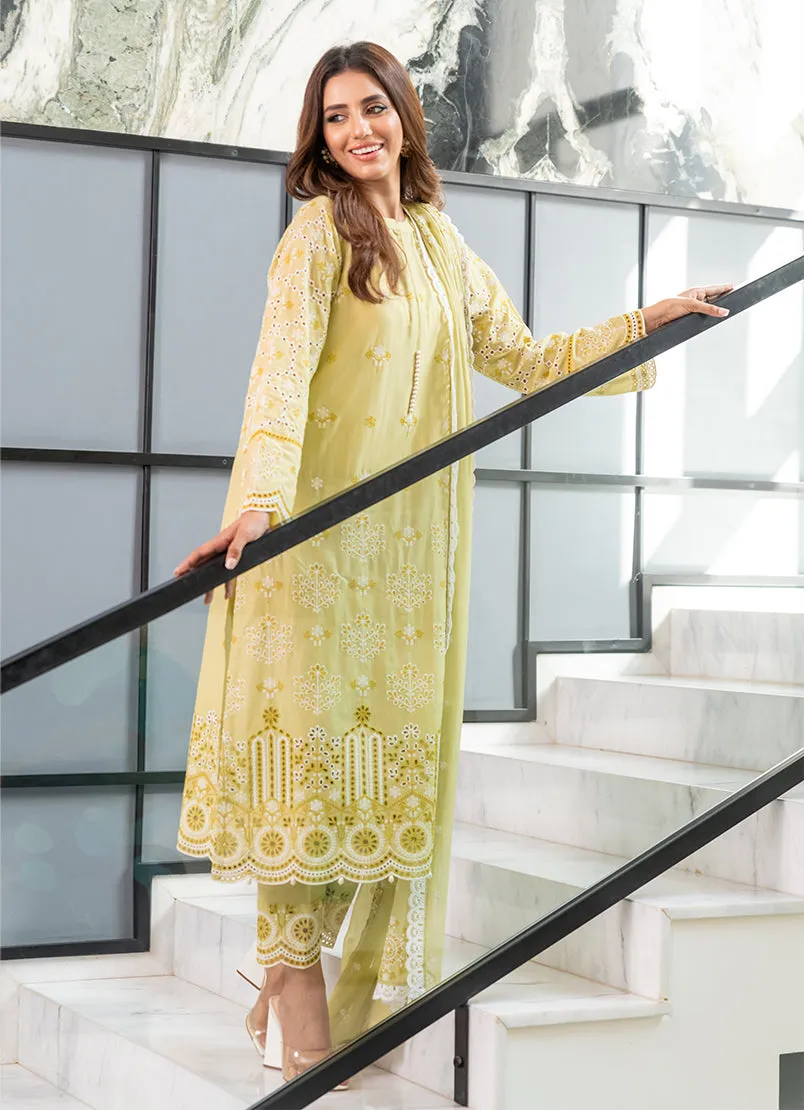 3 Pc Chikankari Lawn