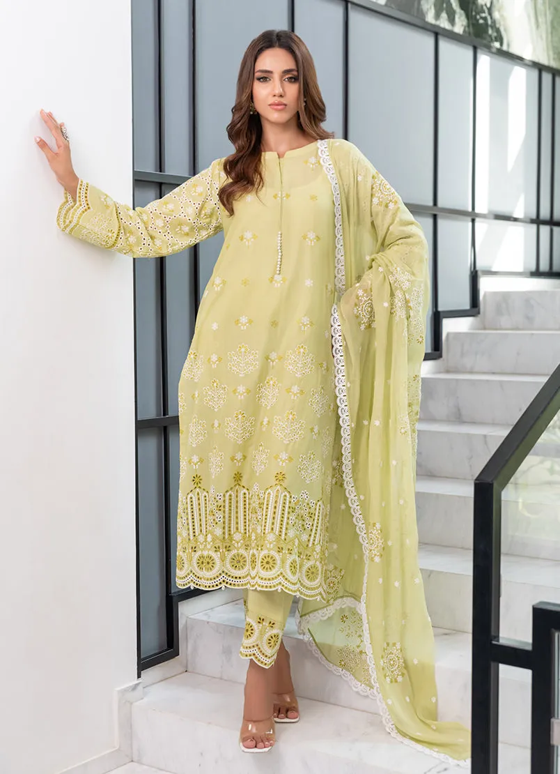 3 Pc Chikankari Lawn