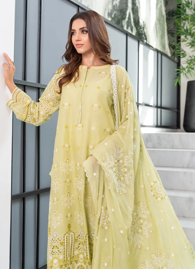 3 Pc Chikankari Lawn