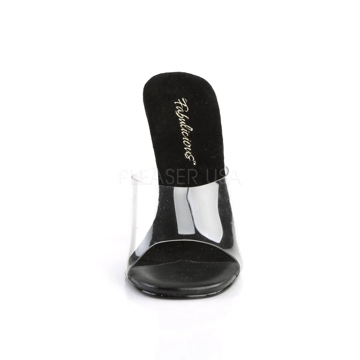 4 Inch Heel GALA-01 Clear Black