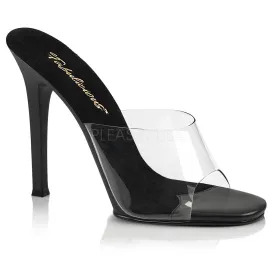 4 Inch Heel GALA-01 Clear Black