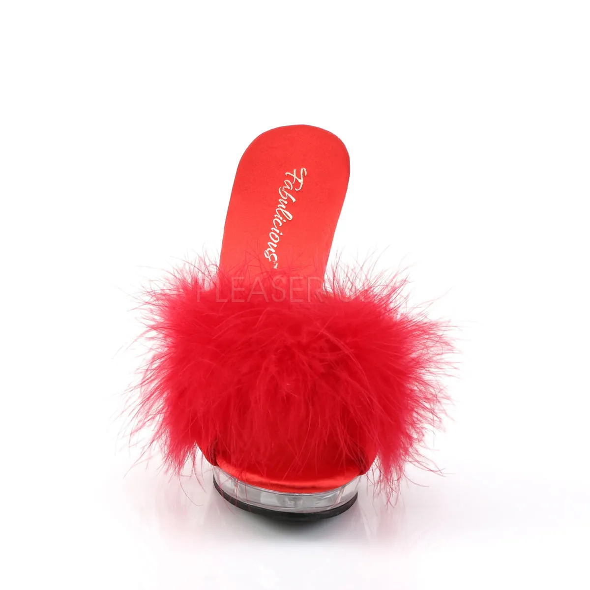 5 Inch Heel LIP-101-8 Red Fur