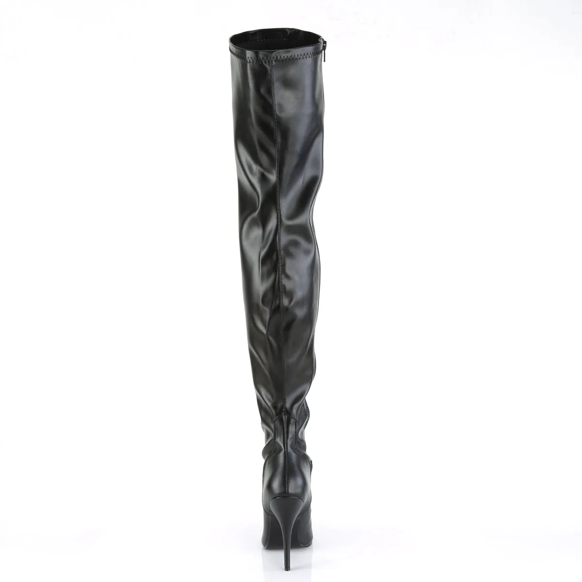 5 Inch Heel SEDUCE-3000 Black Stretch Pu