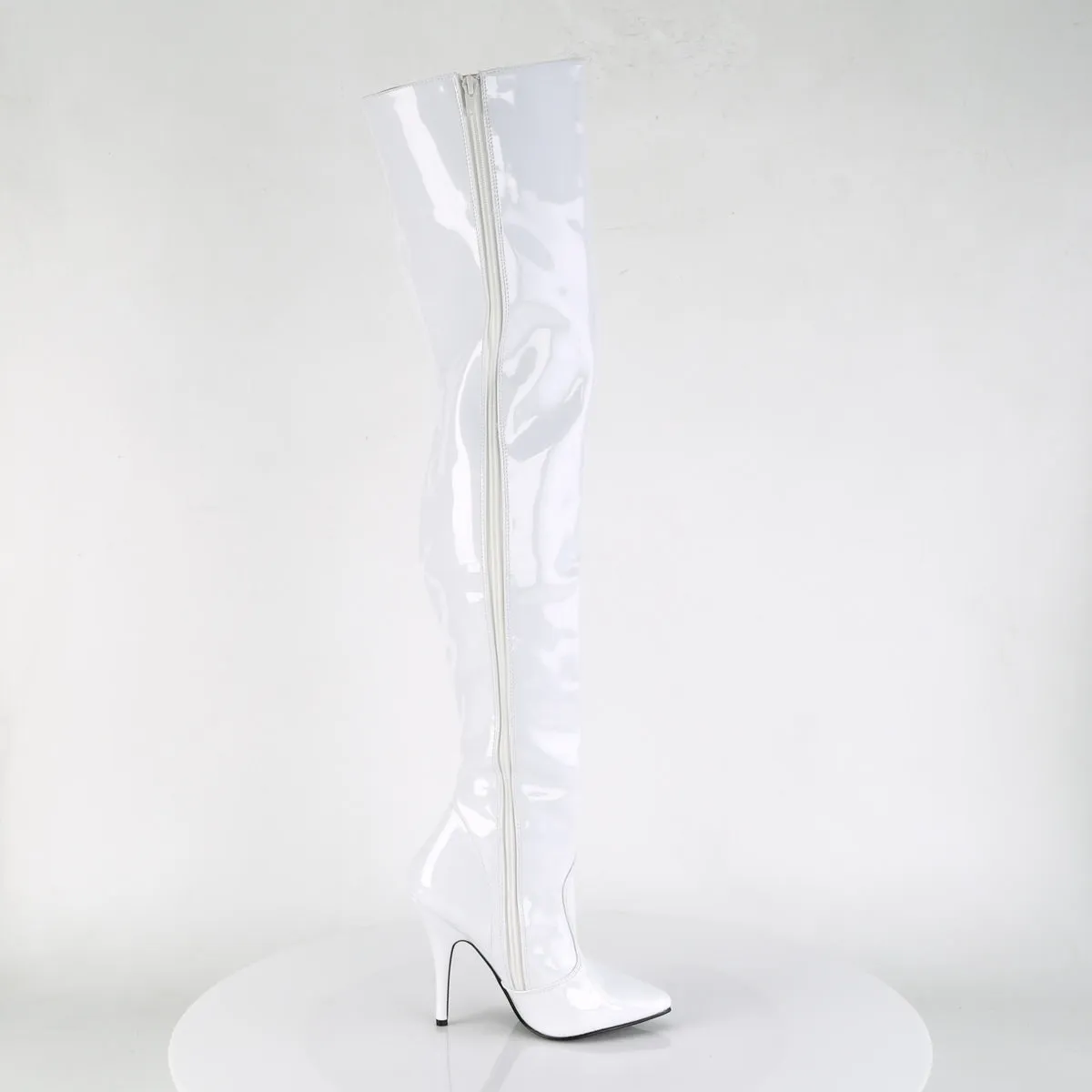 5 Inch Heel SEDUCE-3010 White Pat