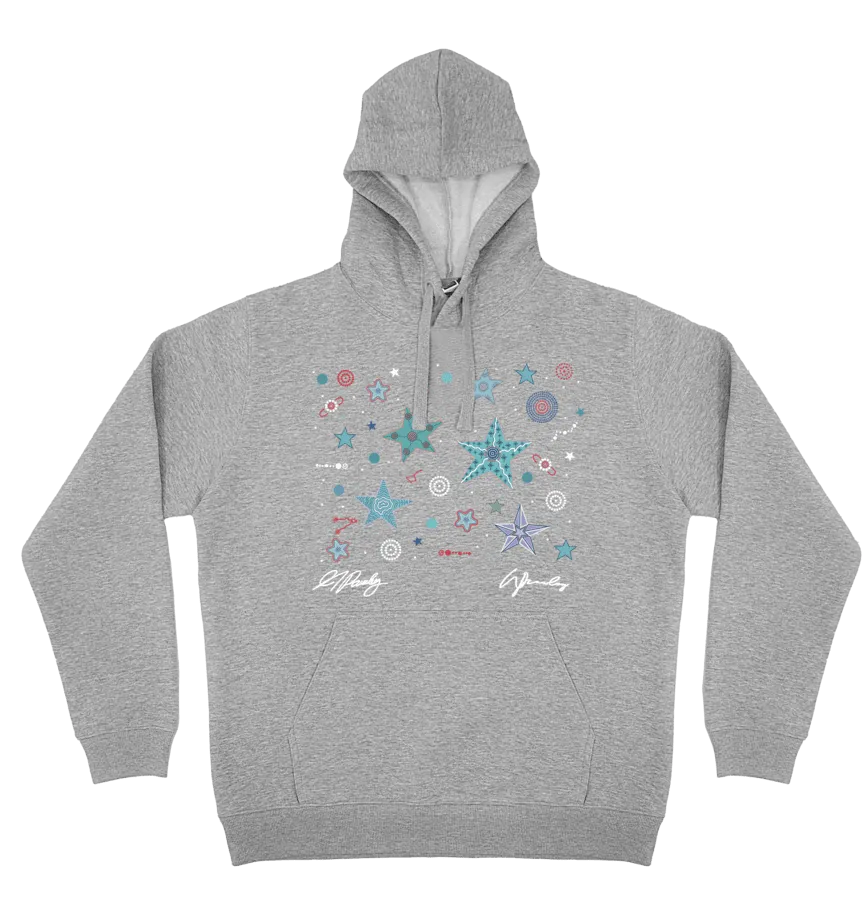 Adults Cozy Hoodie - Dreamtime Stars By Wendy & Alisha Pawley