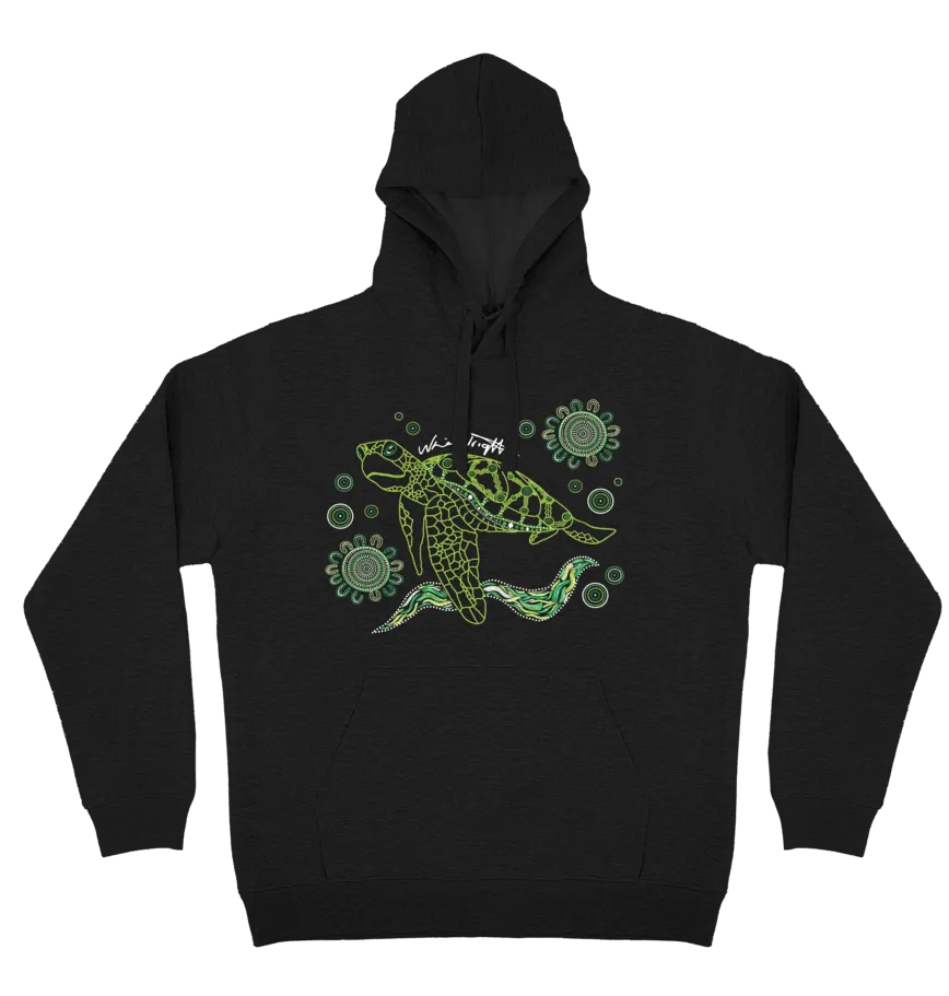 Adults Cozy Hoodie - Turtle By Nina Wright