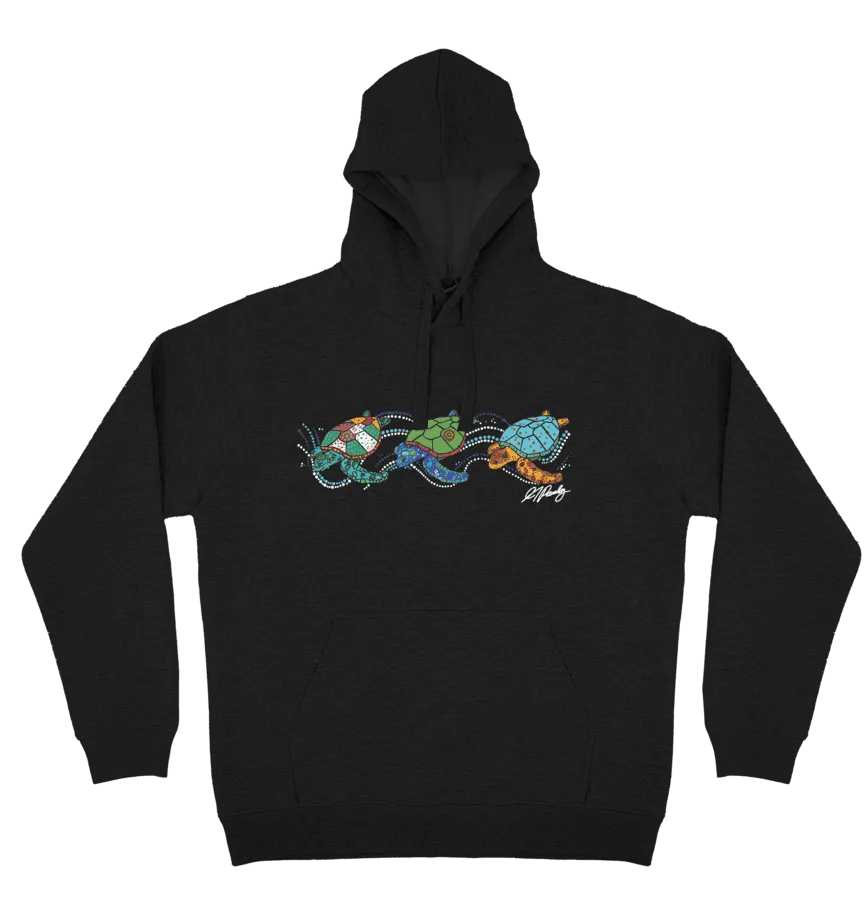 Adults Cozy Hoodie - Turtles by Alisha Pawley