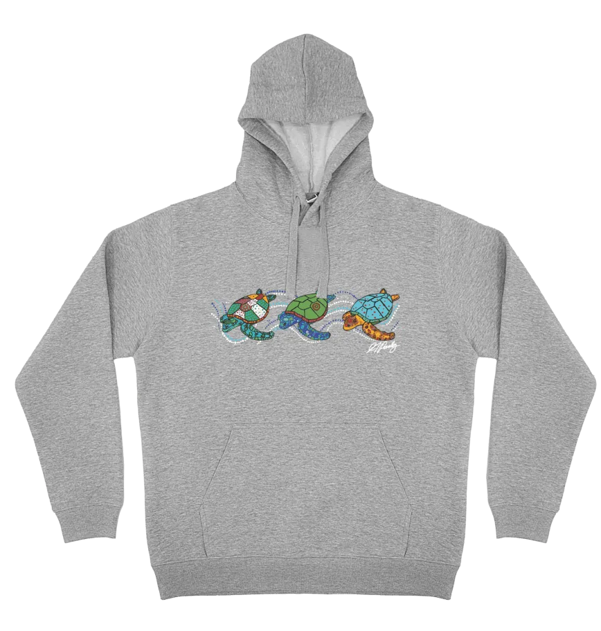 Adults Cozy Hoodie - Turtles by Alisha Pawley