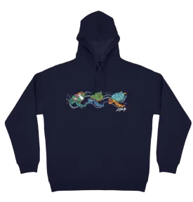 Adults Cozy Hoodie - Turtles by Alisha Pawley