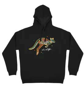 Adults Cozy Hoodie - Wawi (Red Kangaroo) By Nina Wright