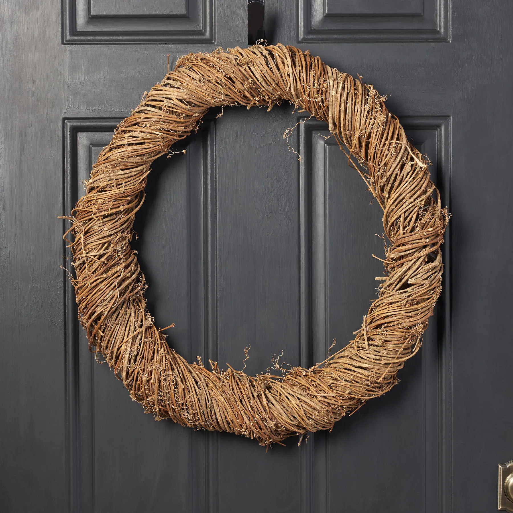 All Season Wrapped Natural Grapevine Twig Everyday Wreath - Available In Two Sizes