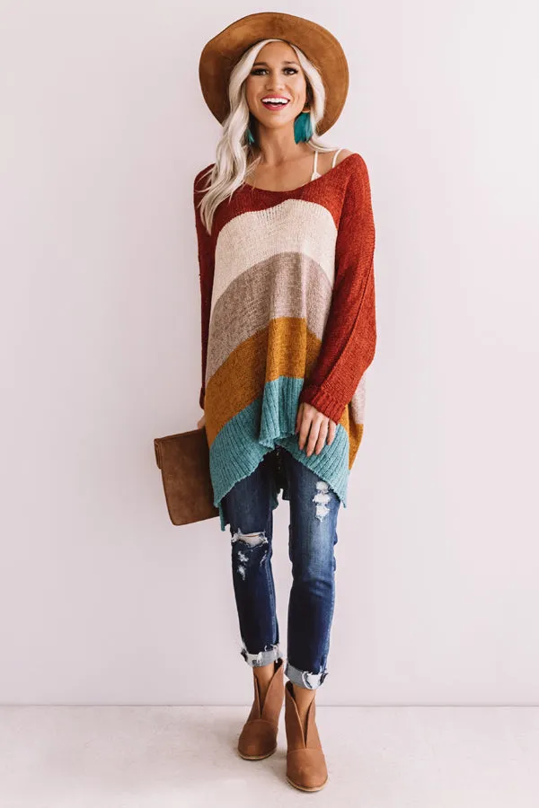 All The Fall Things Color Block Tunic