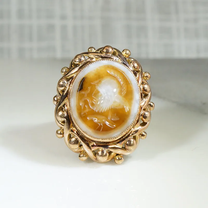 Antique Hardstone Intaglio Ring