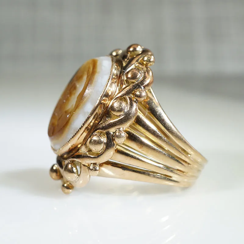 Antique Hardstone Intaglio Ring