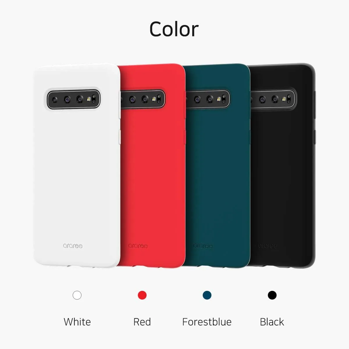 Araree Typo-Skin Galaxy S10 Plus (Red / Forest Blue)