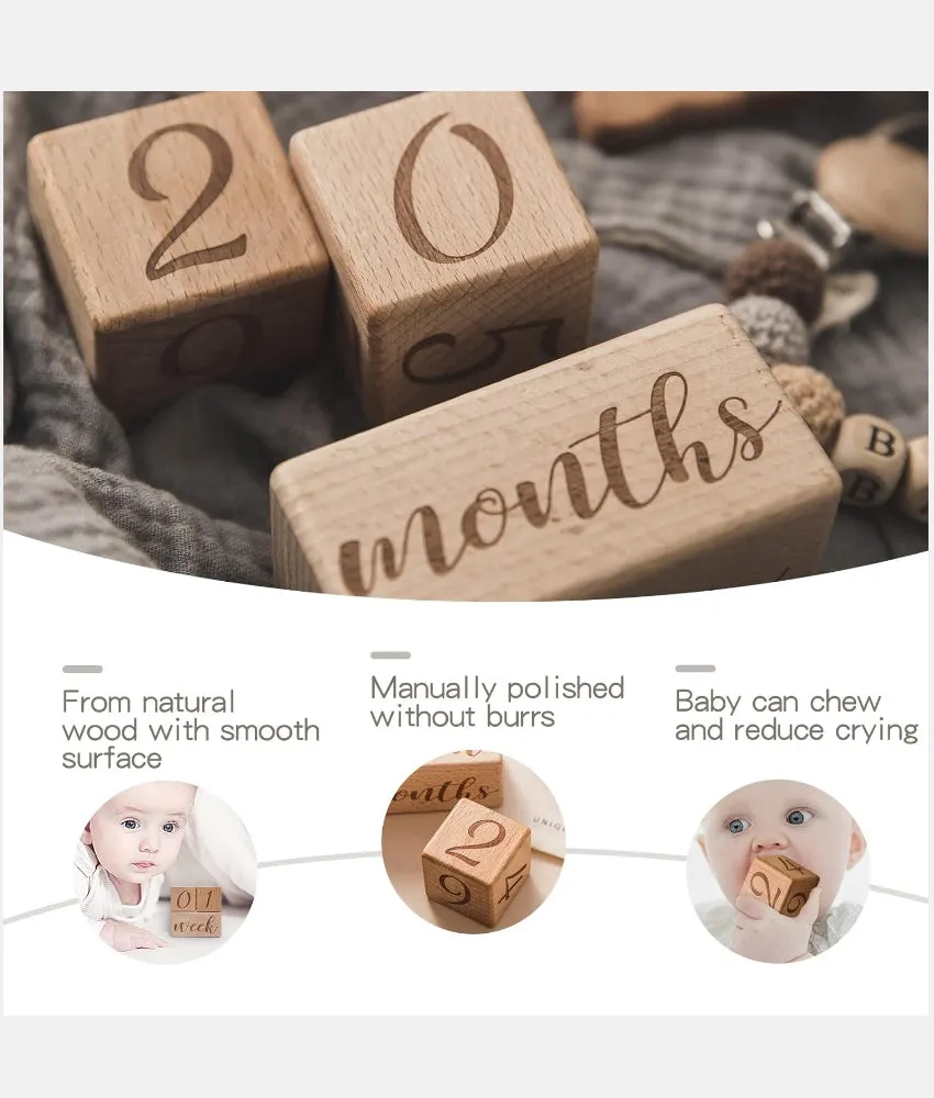 Baby Milestone Block Set