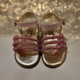 Baby Pink Crystal Sandals