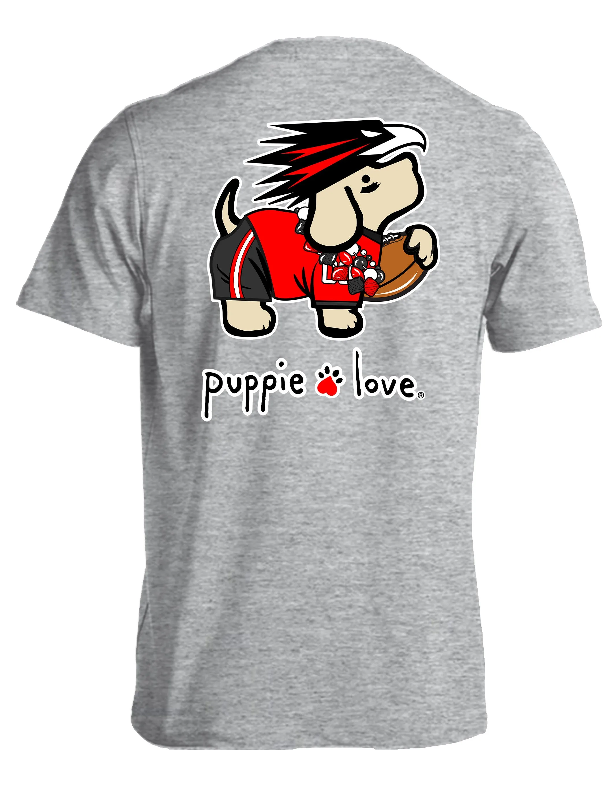 BLACK AND RED MASCOT PUP (PRINTED TO ORDER)