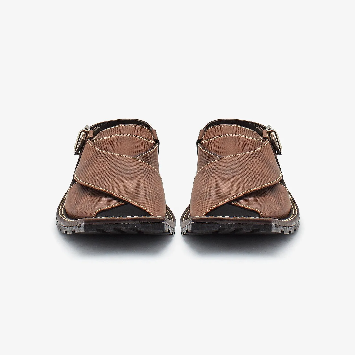 Buckled Peshawari Sandals for Boys