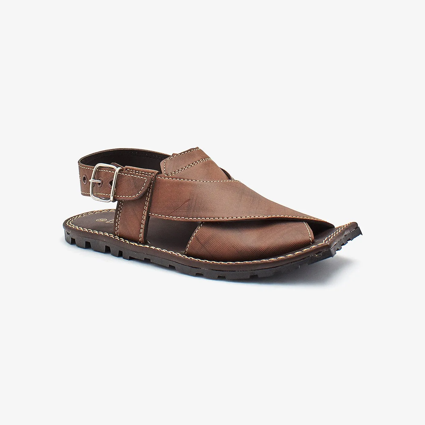 Buckled Peshawari Sandals for Boys