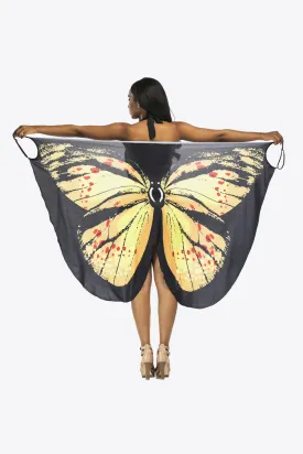 Butterfly Spaghetti Strap Cover Up