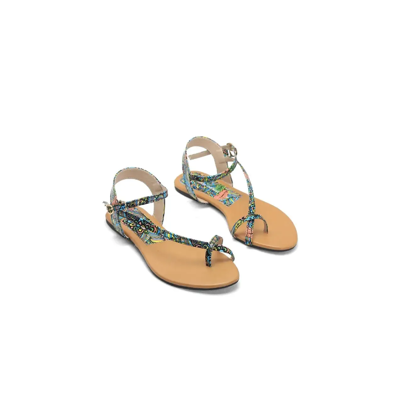 Buy Now Ladies T Strappy Flat Sandals | Nawabi Shoes BD