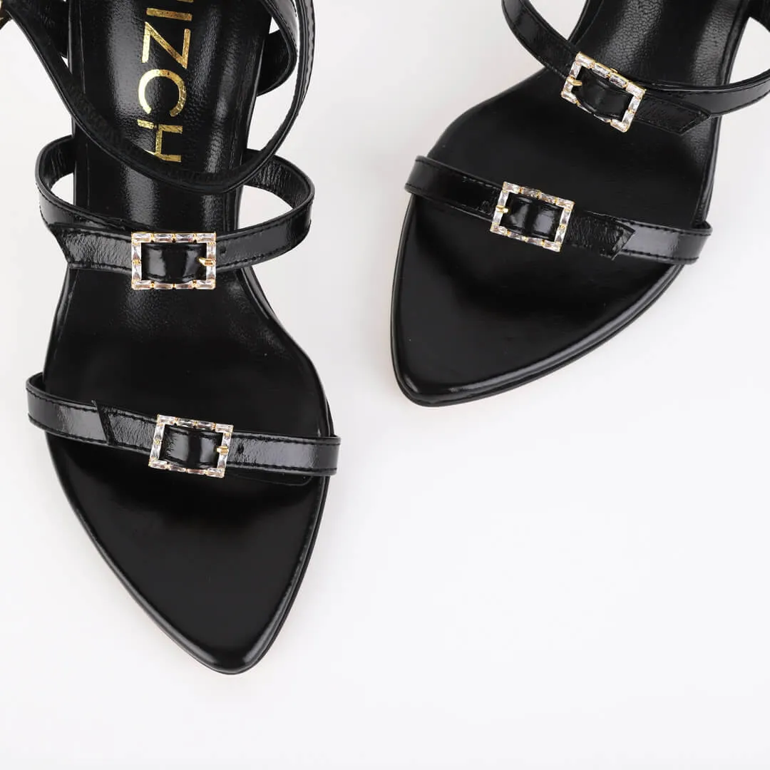 CLAIR - diamonte buckle sandal