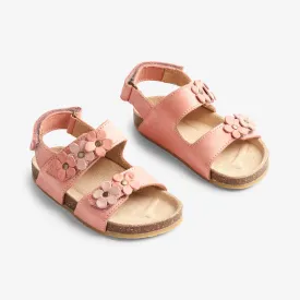 Clare Flower Sandal - rose