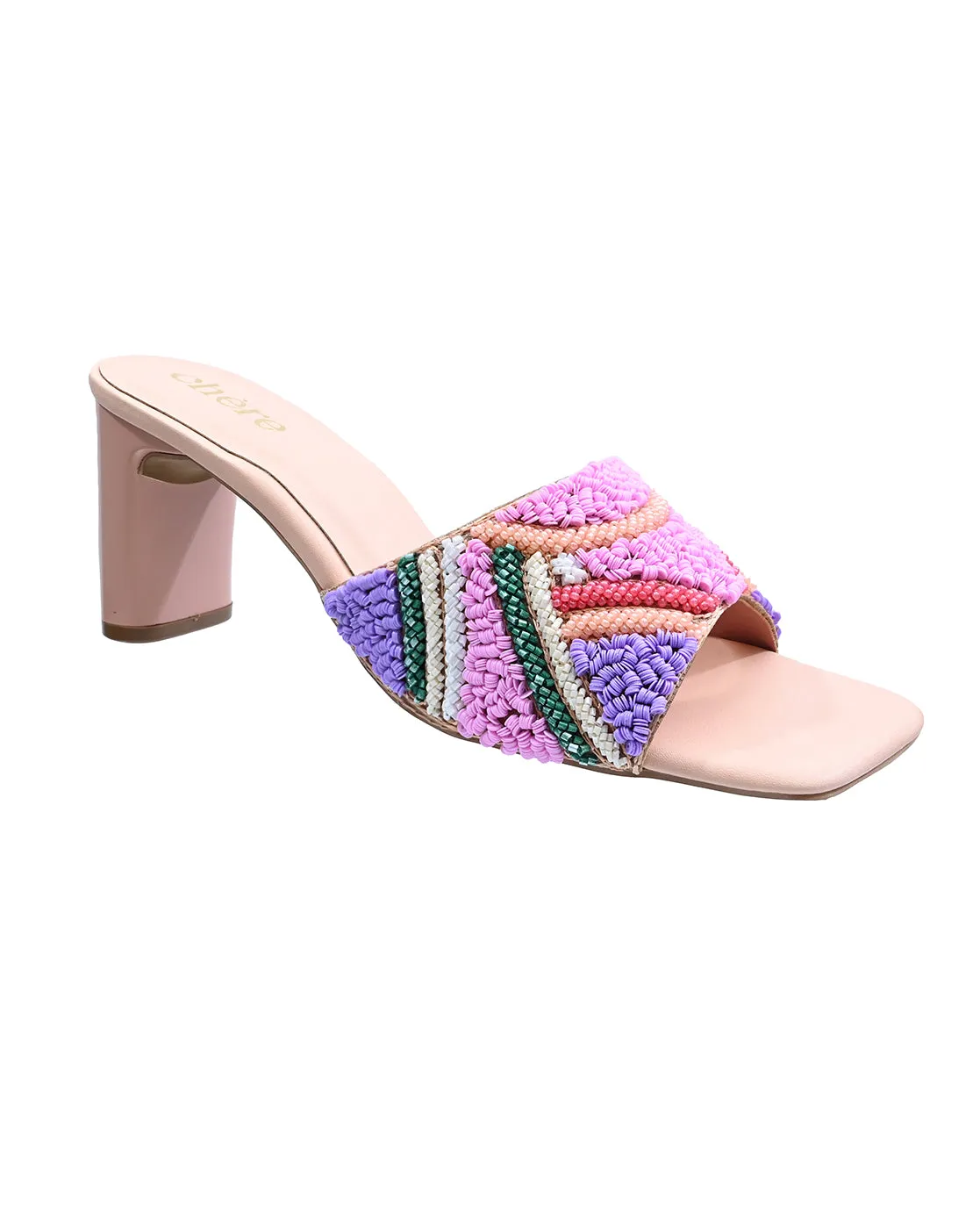 Colorblock embedded heels for Women