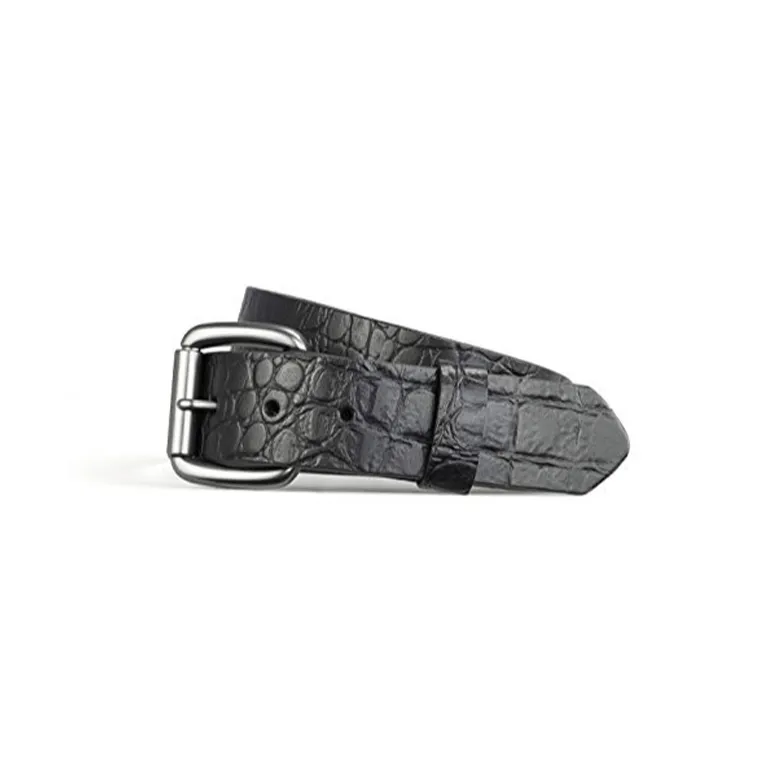 Crocodile Pattern Leather Belt