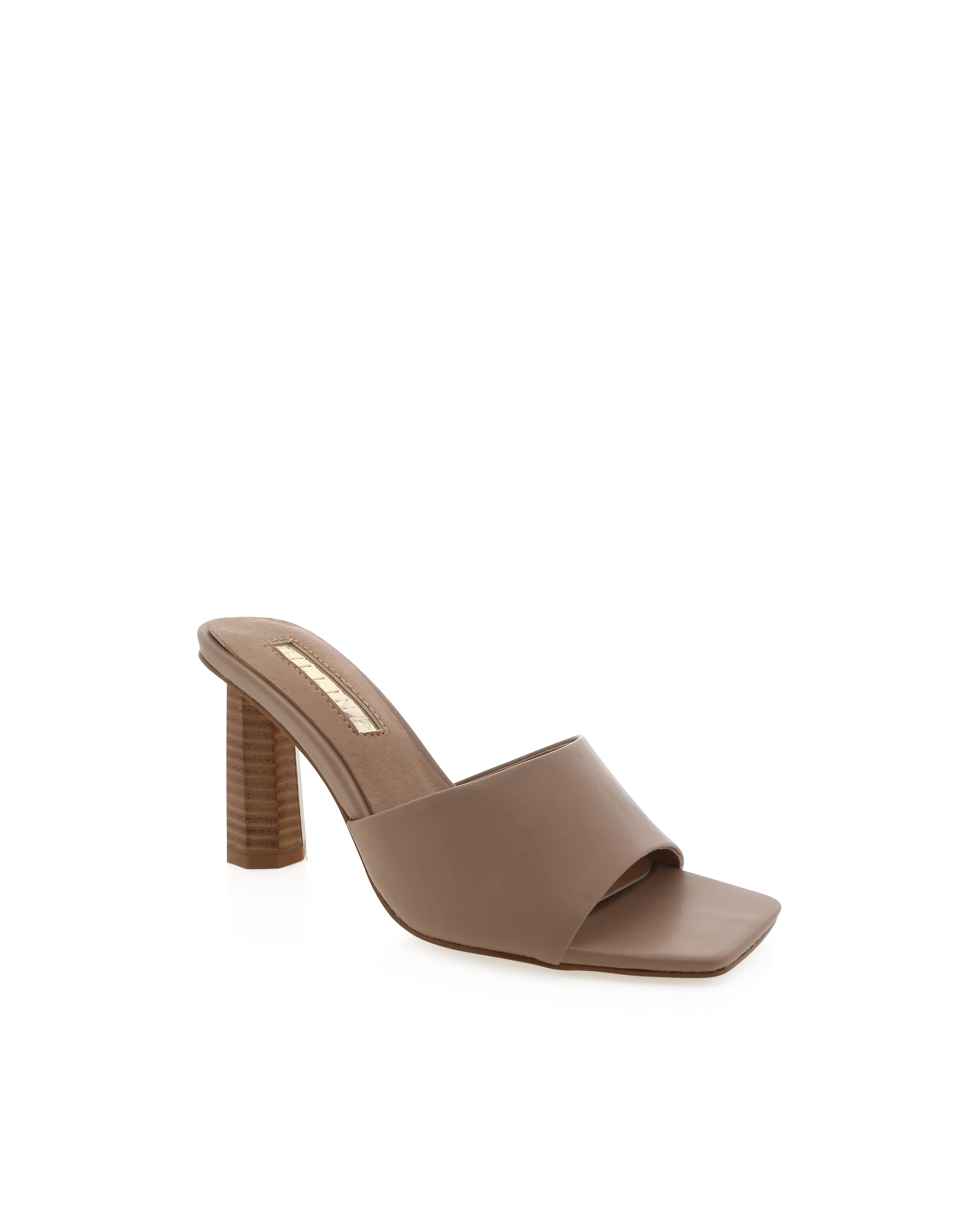 Dixee Heeled Mule in Mocha Brown