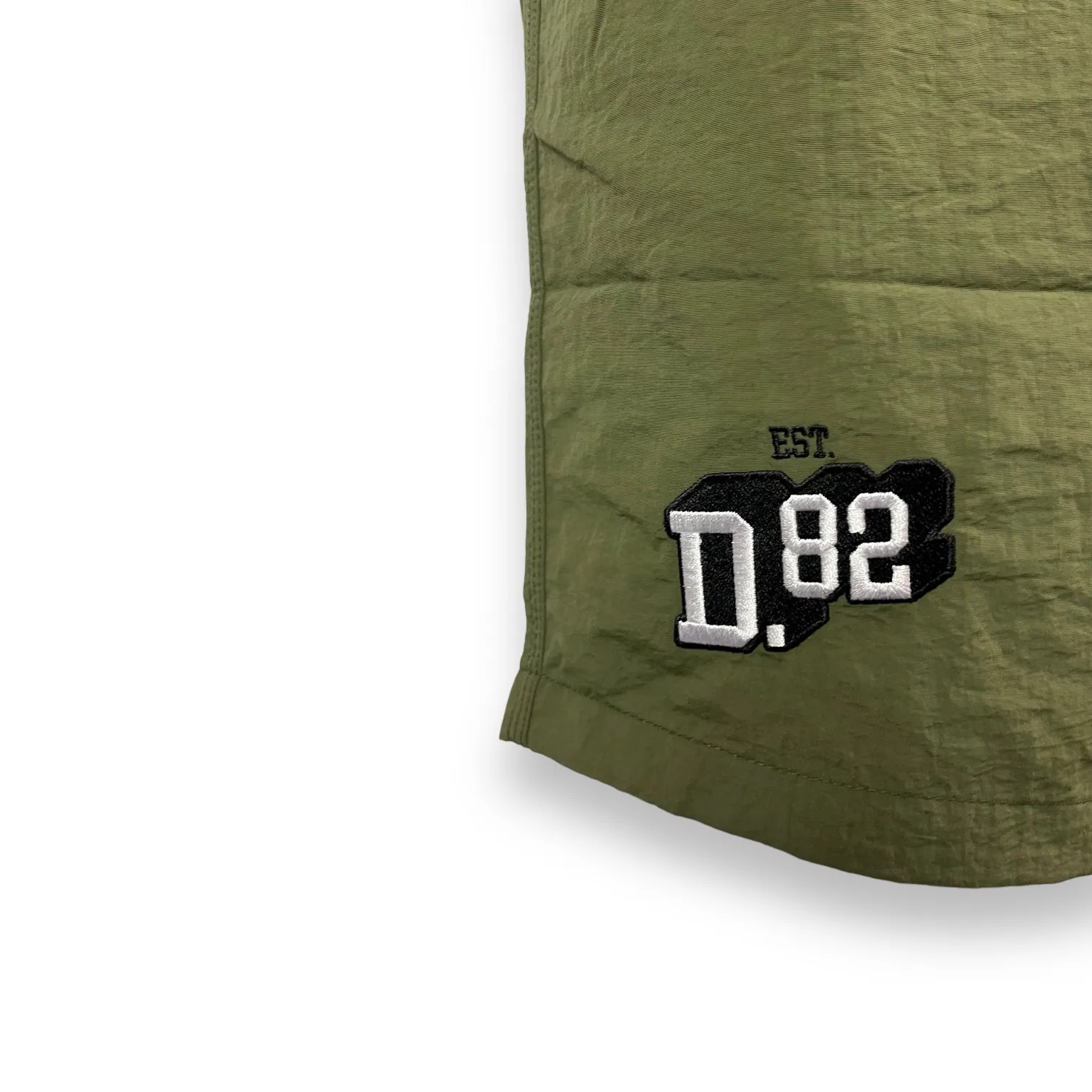 DLAB Hybrid Shorts Olive Green Orange Pocket