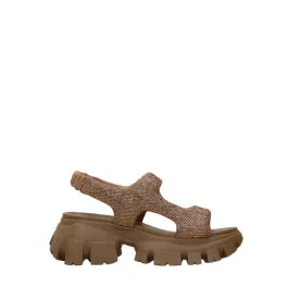 EBK33-CEF Platform Sandals - Coffee