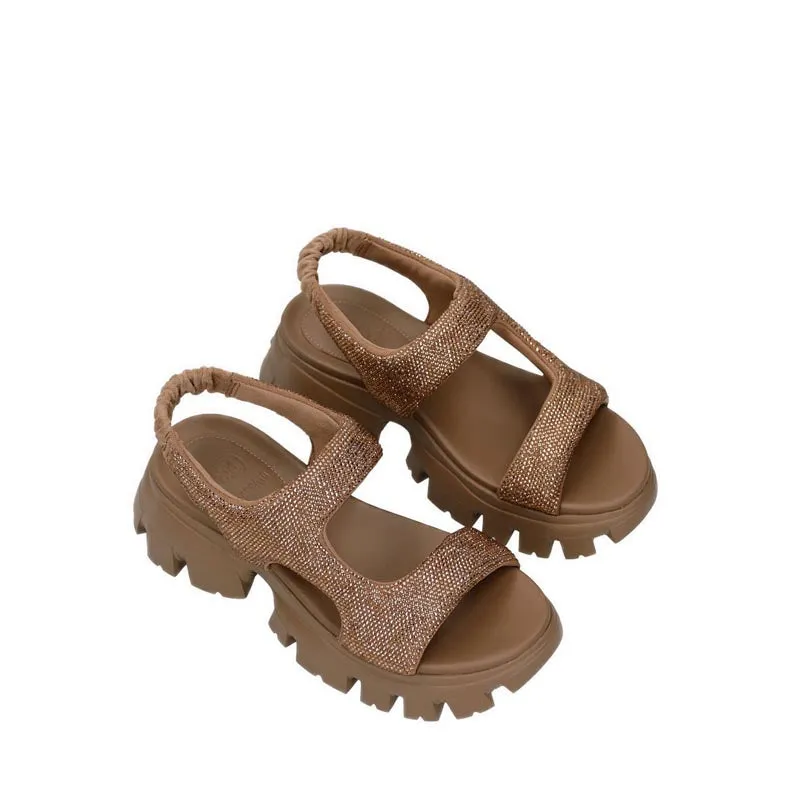 EBK33-CEF Platform Sandals - Coffee