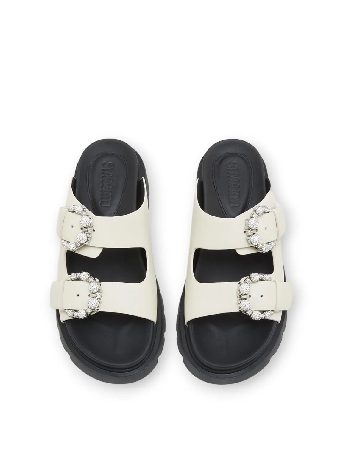 Eco Wedgy Flat Buckle Sandals