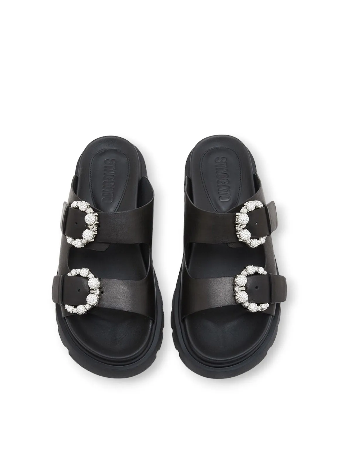 Eco Wedgy Flat Buckle Sandals