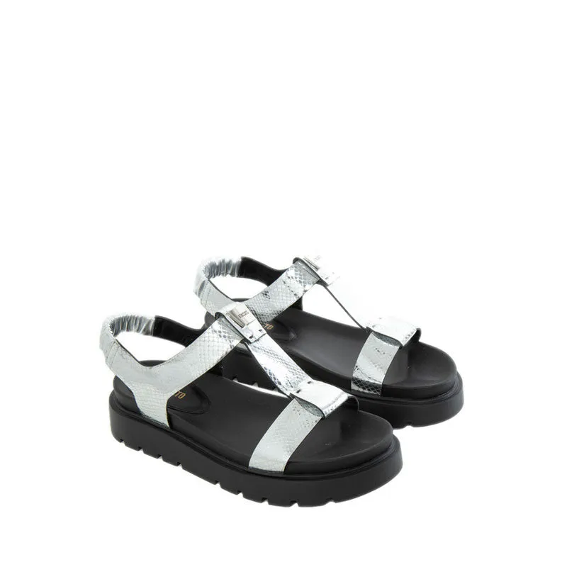 EJO16-SLR Flat Sandals - Silver