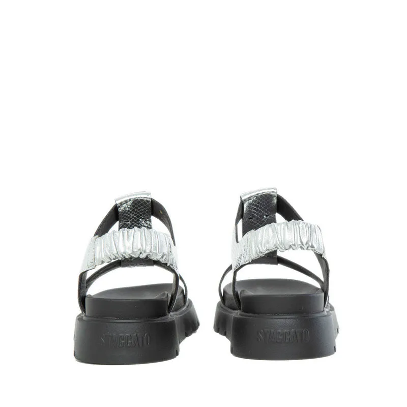 EJO16-SLR Flat Sandals - Silver