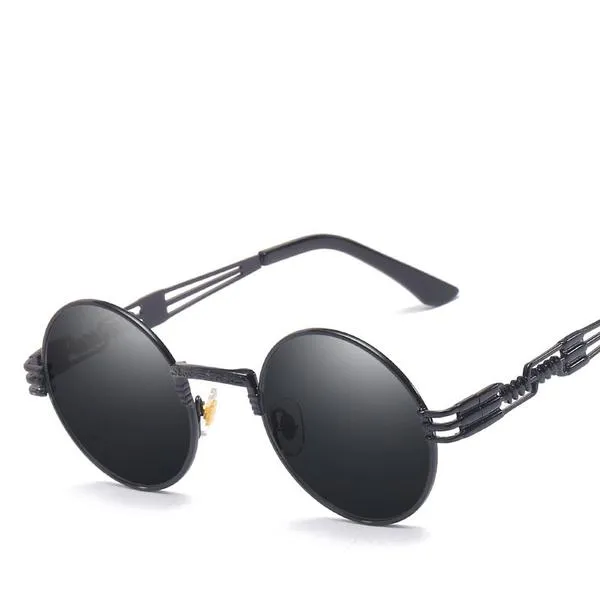 EPOCA RETRO BLACK WITH SILVER FRAME SHADES