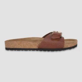 Ezok Tan Leather Sandal For Men