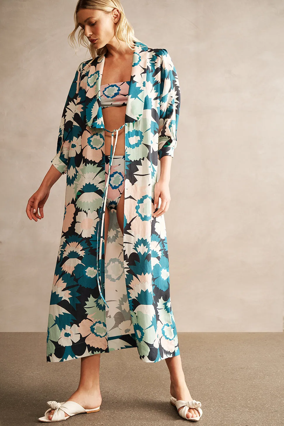 Flower Power Long Robe