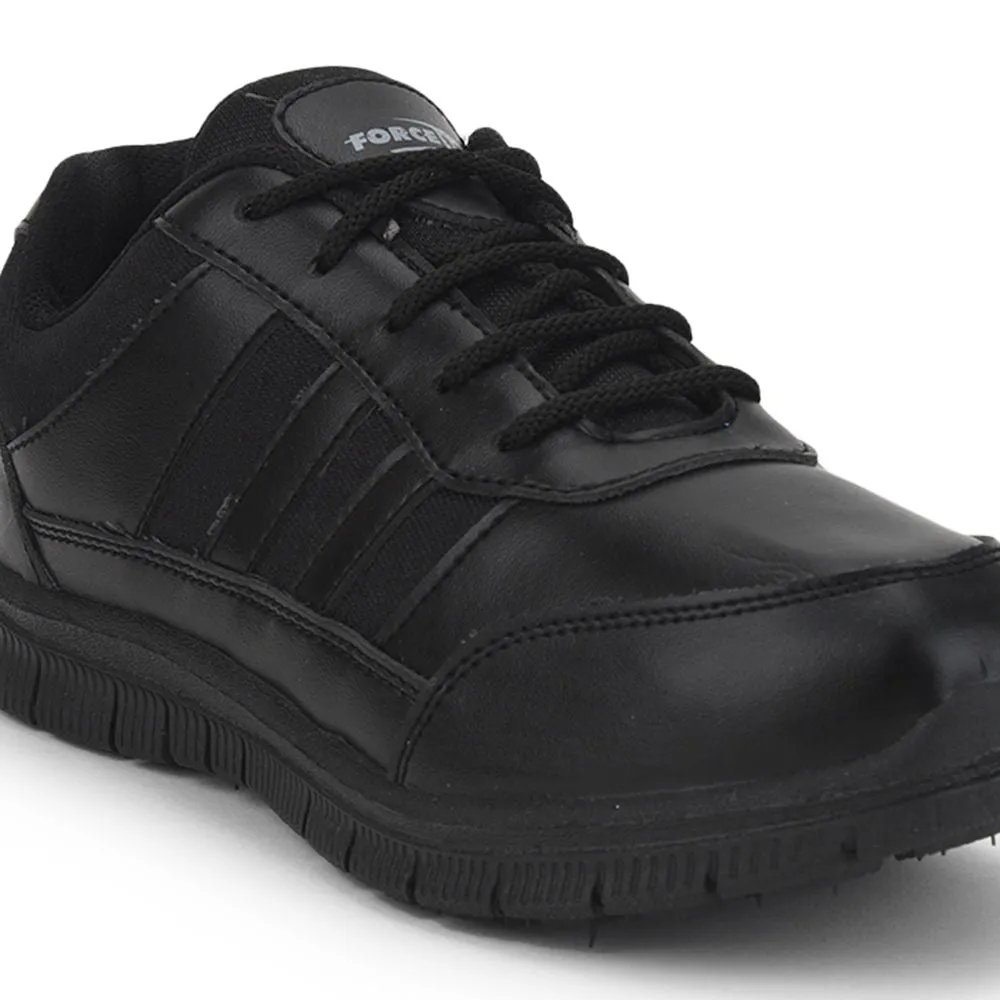 Force 10 School Lacing Shoe For Kids ( Black ) Gola-03L By Liberty